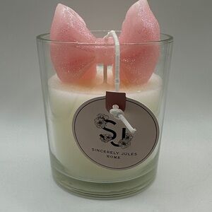 Sincerely Jules All Dolled Up Pink Bow Scented Candle
